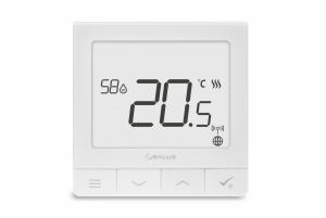 REGULATOR TEMPERATURY QUANTUM SQ610RF NATYNKOWY Z CZUJNIKIEM WILGOTNOŚCI I AKUMULATOREM SALUS