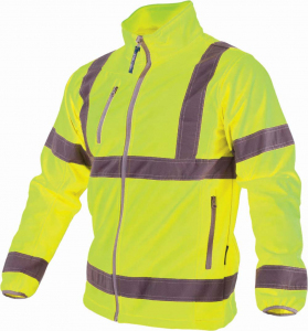 KURTKA SOFTSHELL ODBLASKOWA ŻÓŁTA 'NEON' 'S' STALCO PREMIUM