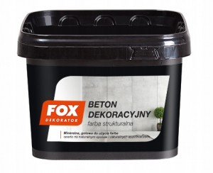 FOX BETON DEKORACYJNY TYNK MINERALNY 4KG