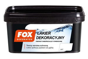 FOX LAKIER DEKORACYJNY MAT 1L TRANSPARENTNY (15m2)