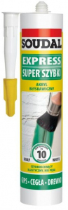 AKRYL EXPRESS BŁYSKAWICZNY BIAŁY 280 ml SOUDAL