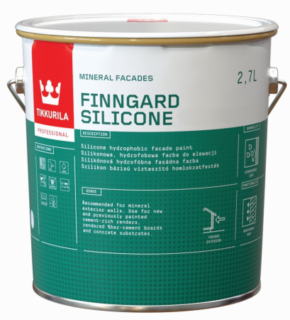 FARBA ZEW. FINNGARD SILICONE CLEAN BAZA A 2,7L TIKKURILA