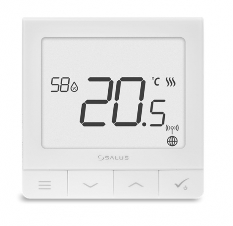 REGULATOR TEMPERATURY QUANTUM SQ610 PODTYNKOWY Z CZUJNIKIEM WILGOTNOŚCI 230V SALUS