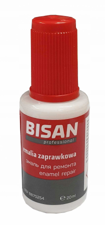 EMALIA ZAPRAWKOWA BIAŁA 20 ML DO WANIEN, BOJLERÓW, LODÓWEK, PRALEK [BISAN]