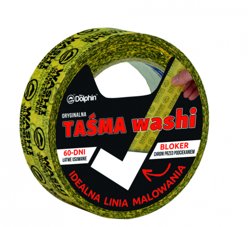 TAŚMA MALARSKA WASHI TAPE ORIGINAL 35MM X 50M BEZ PODCIEKANIA