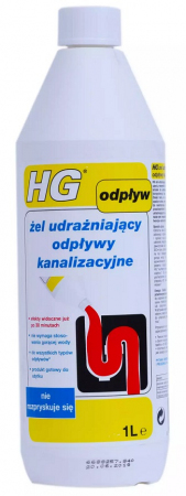 HG ŻEL UDRAŻNIAJĄCY ODPŁYW KANALIZACYJNE 1000ml