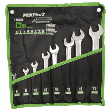 ZESTAW KLUCZY PŁASKO OCZKOWYCH 6-22MM -8EL PERFECT