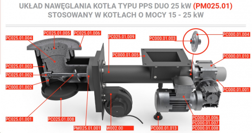 TULEJKA ZBIERAKA (KRZYŻAKA)DO UKŁADU NAWĘGLANIA (HEIZTECHNIK)