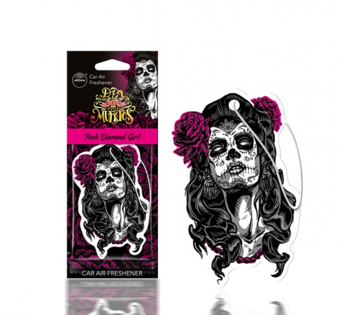 ZAWIESZKA DO AUTA MUERTOS PINK DIAMOND GIRL ZAPACH [AROMA CAR]