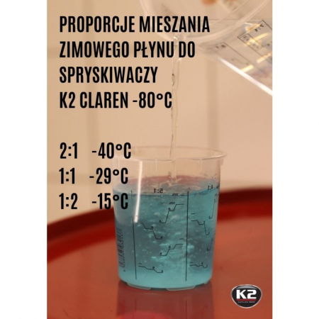 KONCENTRAT ZIMOWEGO PŁYNU DO SPRYSKIWACZY CLAREN -80C [K2]