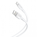 KABEL NB212 USB - USB-C 1,0M 2,1A BIAŁY [XO]