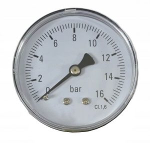 MANOMETR 63mm/ 16 BAR PODŁĄCZENIE CENTRALNE