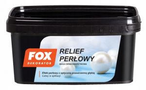 FOX EFEKT RELIEF PERŁOWY SILVER KOLOR 2, 1KG