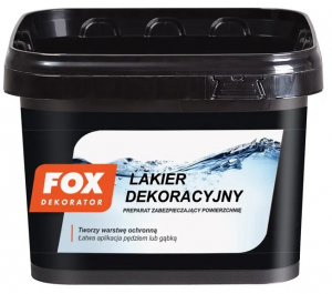 FOX LAKIER DEKORACYJNY SATYNA 3L TRANSPARENTNY