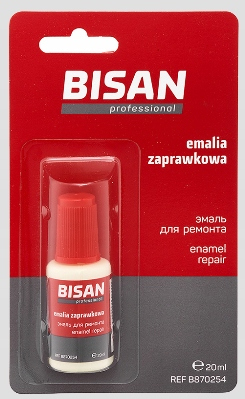 EMALIA ZAPRAWKOWA BIAŁA 20 ML DO WANIEN, BOJLERÓW, LODÓWEK, PRALEK [BISAN]