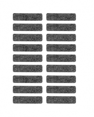 Samoprzylepne podkładki filcowe szare (kpl. 16szt.) 10x40mm