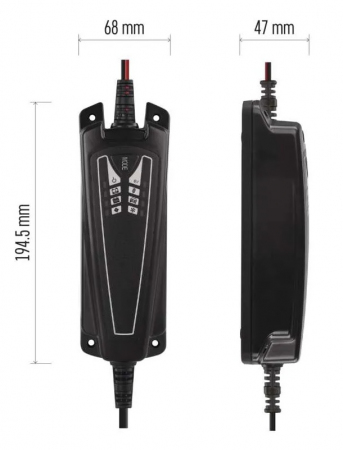 ŁADOWARKA AKUMULATORÓW OŁOWIOWYCH 6V/12V 4A [EMOS]