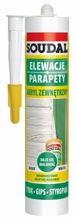 AKRYL ZEWNĘTRZNY SOUDAL 280ML BIAŁY