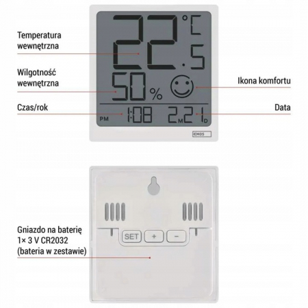 TERMOMETR Z HIGROMETREM [EMOS]