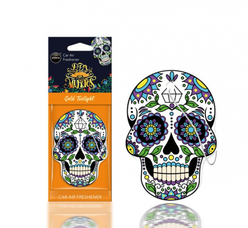 ZAWIESZKA DO AUTA MUERTOS GOLD TATOO ZAPACH [AROMA CAR]