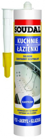 NEUTRALNY SILIKON SANITARNY 280ML BIAŁY SOUDAL