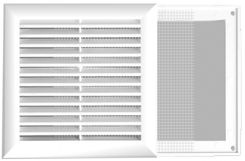 KRATKA WENTYLACYJNA 14X14 Z SIATKĄ SKOS