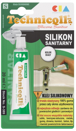 SILIKON 20ML SANITARNY BIAŁY