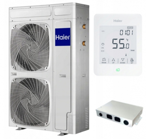 Zestaw: POMPA CIEPŁA Monoblok 12KW HAIER + STEROWNIK YR-E27 + MODUŁ ATW-A01