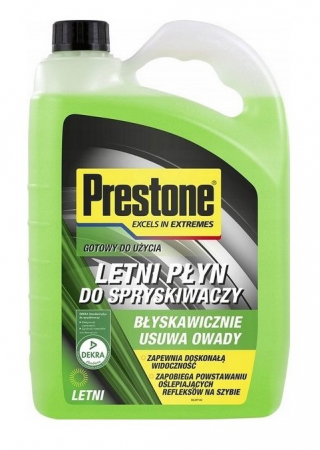 PŁYN DO SPRYSKIWACZY LETNI 4L USUWA OWADY (PRESTONE)