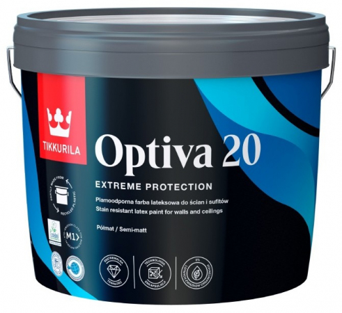 Farba Tikkurila Optiva 20 Semi Matt baza A 9l