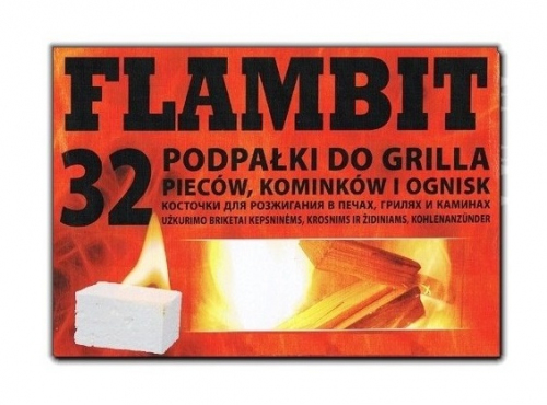 PODPAŁKA DO GRILLA W KOSTKACH 32SZT. [FLAMBIT]