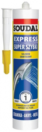 SILIKON EXPRESS SANITARNY 280ML BIAŁY SOUDAL