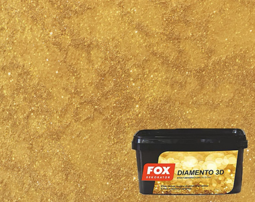 FOX FARBA DEKORACYJNA DIAMENT 3D GOLD 1L