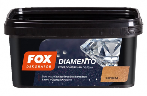 FARBA DEKORACYJNA DIAMENTO CUPRUM KOLOR 8, 1L FOX