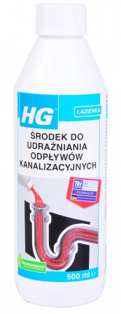 HG ŚRODEK DO UDRAŻNIANIA ODPŁYWÓW KANALIZACYJNYCH 500ml