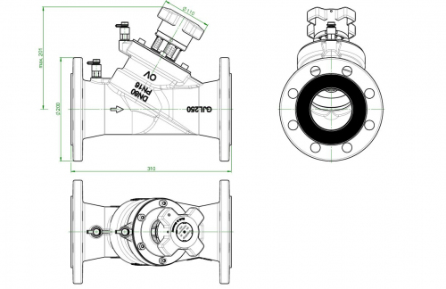 ZAWÓR REGULACYJNY H-CONTROL VFC DN80 (oventrop)