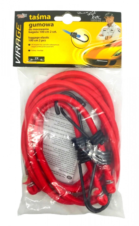 TAŚMA GUMOWA TUV DO BAGAŻU 100CM 2SZT [VIRAGE]