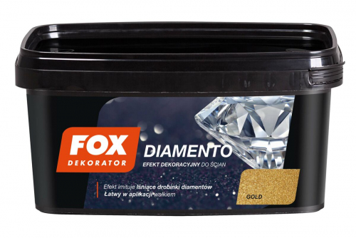 FOX FARBA DEKORACYJNA DIAMENTO GOLD 0006 1L