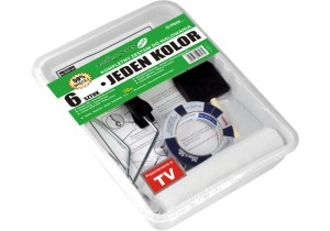 ZESTAW DO MALOWANIA JEDEN KOLOR wałek, pędzel, taśma Blue Dolphin