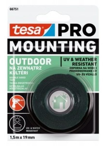 Taśma PRO OUTDOOR, 1.5X19, NA ZEWNĄTRZ UV TESA