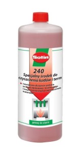 SPECJALNY ŚRODEK DO CZYSZCZENIA KOTŁÓW I TERM SOTIN 240 1 LITR SOTIN