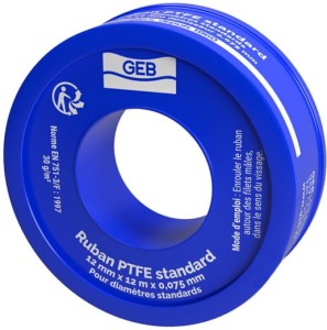 Taśma PTFE 0,075 mm x 12mm x 12m GEB