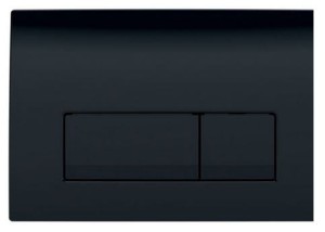 PRZYCISK DELTA 50 SPŁUKUJĄCY CZARNY MATOWY DO WC  3/6L (DUOFIX BASIC, KOMBIFIX BASIC)  [GEBERIT]