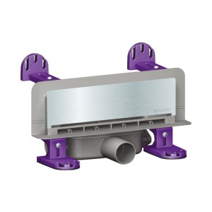 Odpływ ścienny Scada , z pokrywą ze stali nierdz. do płytek max 10mm KESSEL