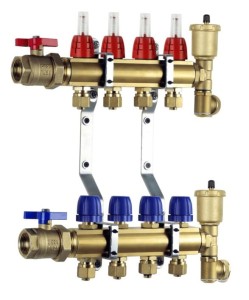 ROZDZIELACZ OGRZEWANIA PODŁOGOWEGO PREMIUM1 7 SEKCJI MOSIĄDZ CAPRICORN