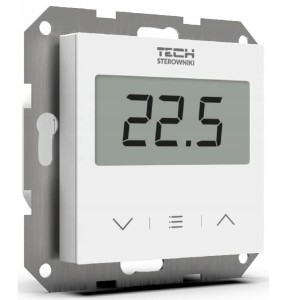 STEROWNIK POKOJOWY F-2z v2 BEZPRZEWODOWY DWUSTANOWY DO SYSTEMÓW RAMKOWYCH BIAŁY TECH