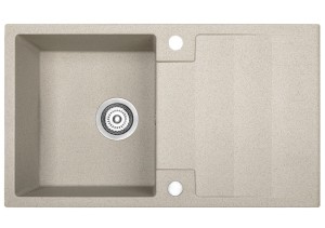 ZLEWOZMYWAK GRANITOWY 1 KOMOROWY Z OCIEKACZEM / BEŻ / 440X760X175 MM RAB
W zestawie z syfonem Space Saving i korkiem manualnym SBF_411Y
