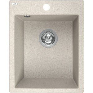 ZLEWOZMYWAK GRANITOWY 1 KOMOROWY / BEŻ / 480X390X205MM CHICHI
Wymiar szafki: 400 mm
W zestawie z syfonem Space Saving i korkiem klik-klak SBH_410T