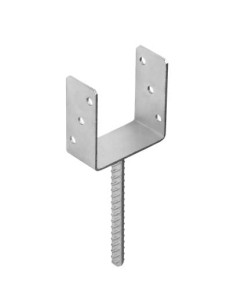 Podstawa słupa do betonu PS 120U ZNG 121x120x60x4,0 (cynk galw.)  [DOMAX]