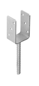 Podstawa słupa do betonu PS 80U ZNG 81x120x60x4,0 (cynk galw.)   [DOMAX]